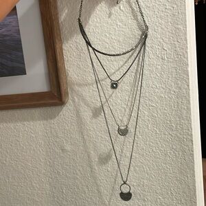 Free people layered necklace